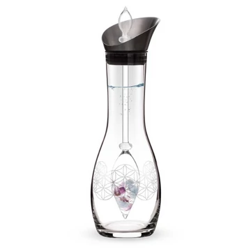 VITAJUWEL DECANTER ERA FLOWER OF LIFE KRISTÁLYFIOLÁVAL | AZ ÉLET VIRÁGA SZETT 1,3 LITERES