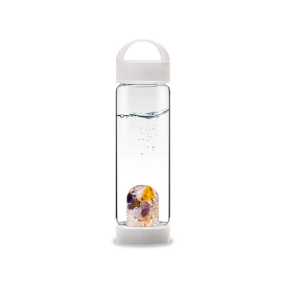 VIA | PRANA | CLOUD WHITE | Életerő Yoga Kristálykulacs Felhőfehér