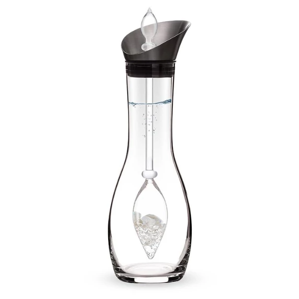 DECANTER ERA LUNA KRISTÁLYFIOLÁVAL  I  HOLD SZETT 1,3 LITER