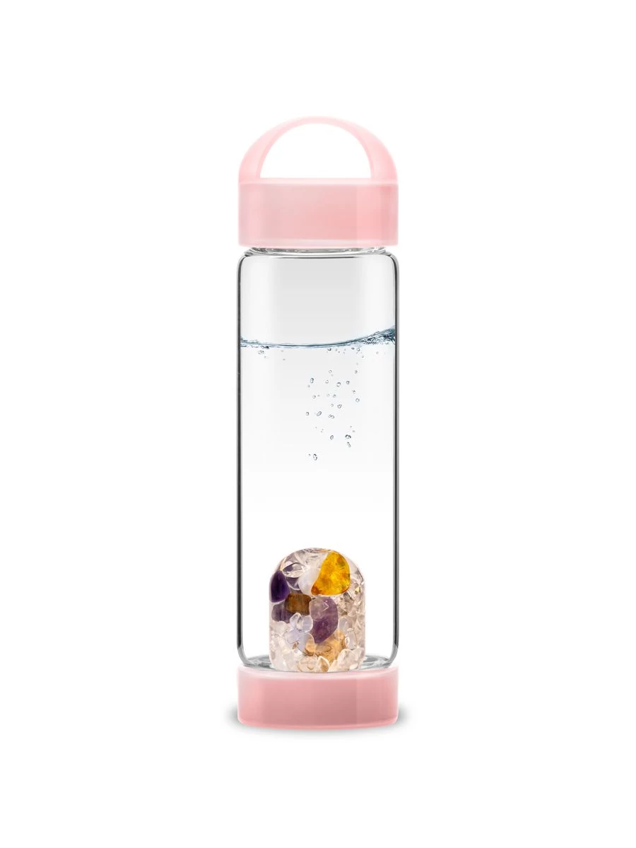 VIA | PRANA | BLOSSOM ROSE | Életerő Yoga Kristálykulacs Virágzó rózsa